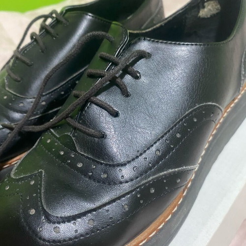 Leather shoes used, size 38, black