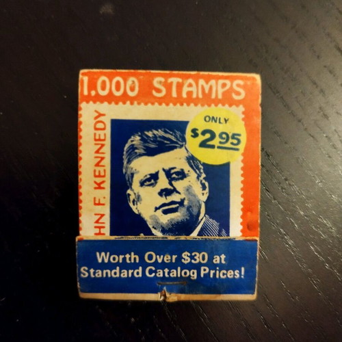 Collectible matchbox with John F. Kennedy used