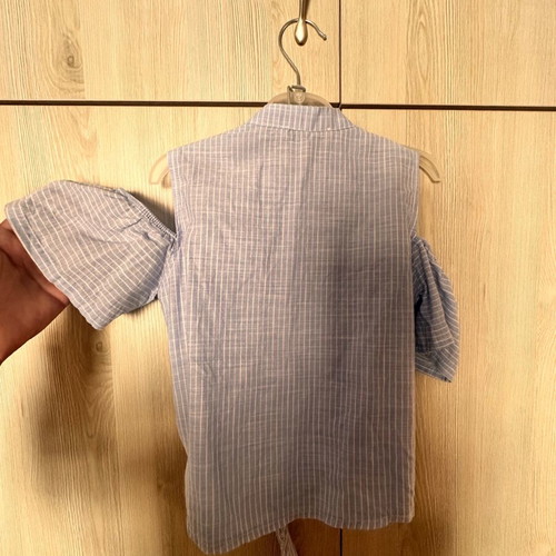 Evita striped blue and white girls' blouse, size 5