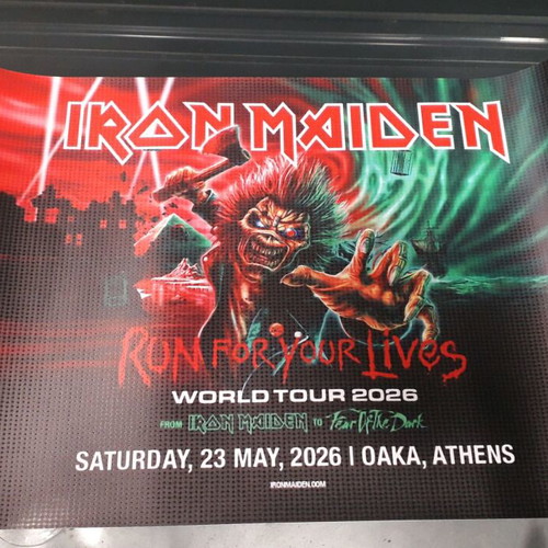 Iron Maiden Athens 2026 Poster new, durable material 36.5x24cm