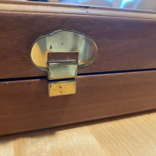 Wooden backgammon used in excellent condition