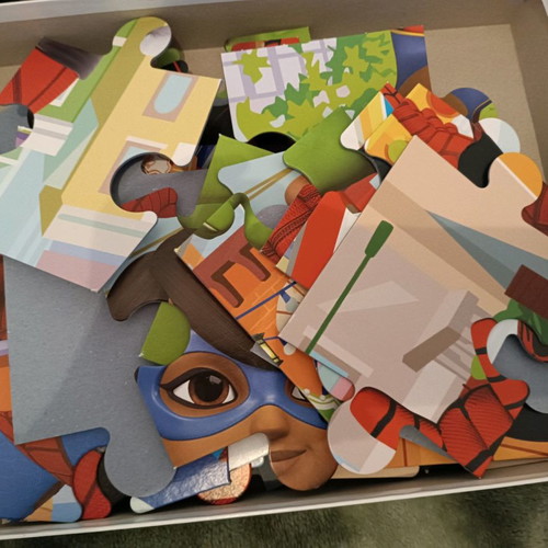 Spidey Clementoni big floor puzzle 40 pieces used