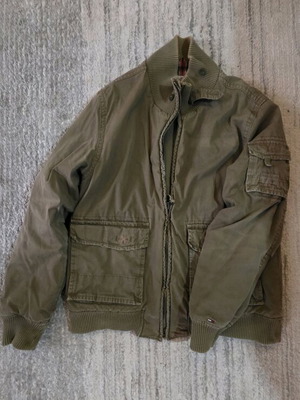 Tommy Hilfiger bomber jacket XL like new, khaki