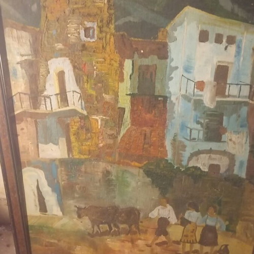 Angelos Pyriochos painting like new, oil painting from youth