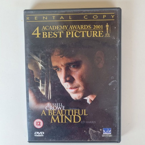 A Beautiful Mind DVD, thriller biography drama, subbed