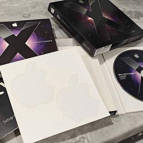 Apple Mac OS X Leopard 10.5.1 Retail Box with Original DVD