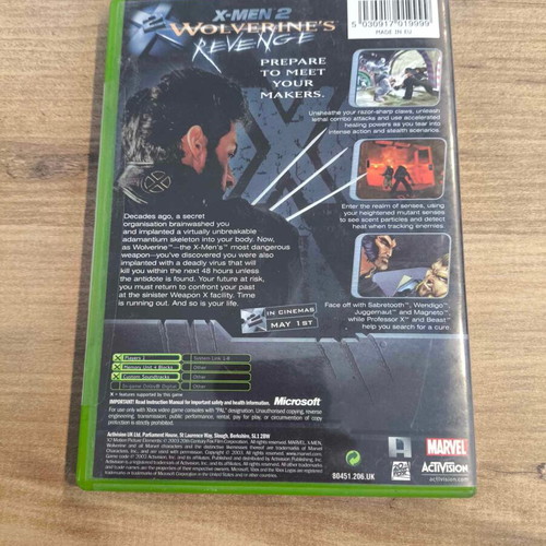 X-Men 2: Wolverine's Revenge Xbox used, English version