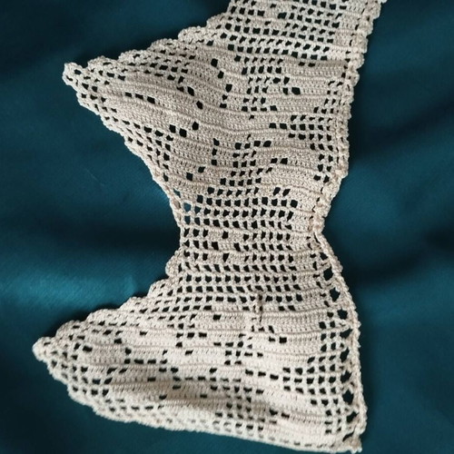 Handmade lace large 3.5m beige new
