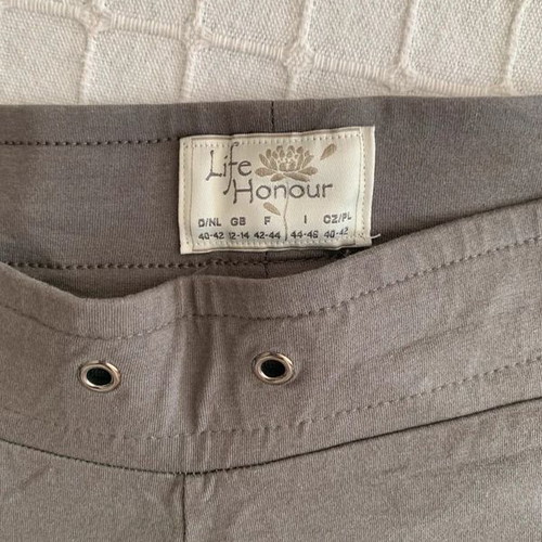 Bermuda shorts L/XL, grey green, below knee
