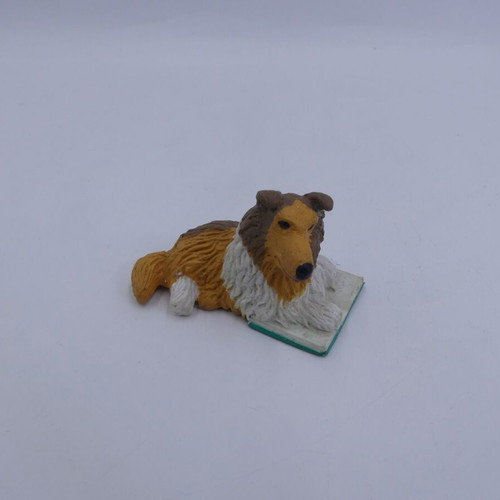 Claudia Rough Collie Dog used vintage toy 5 cm