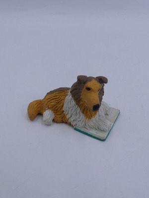 Claudia Rough Collie Dog used vintage toy 5 cm