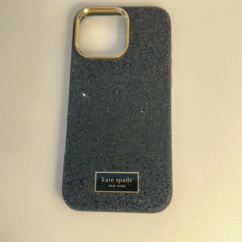 Kate Spade Back Cover metallic black for iPhone 16 ProMax like new