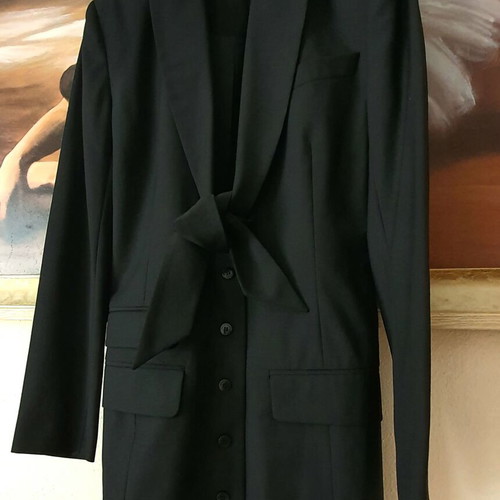 Simple dress new, 100% virgin wool, size S, black