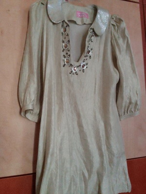 Μπεζ πουκαμίσα Celia Kritharioti No M Σειρά 5226