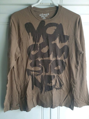 Zara men's medium cotton blouse very good like new brown
