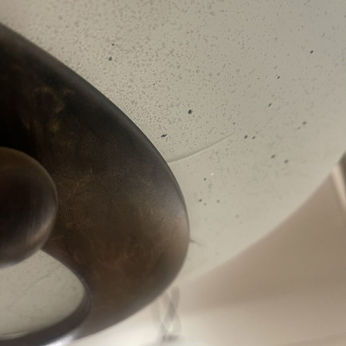 Floor lamp vintage used with cracked glass