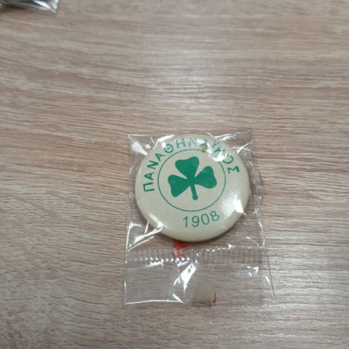 Collectible Panathinaikos badge new, diameter 3 cm