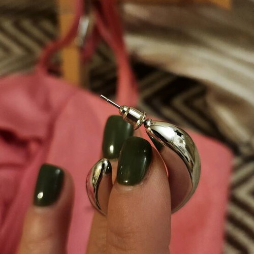 Silver earrings like new, lightweight