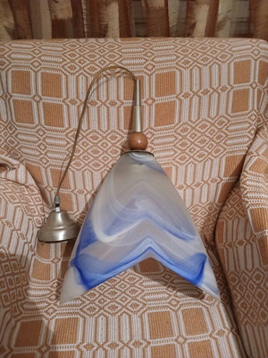 Glass ceiling light like new