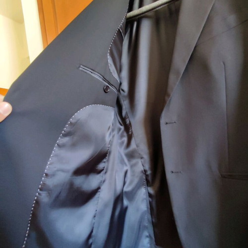 Mens Suit Wedding Wear Black Italian New
