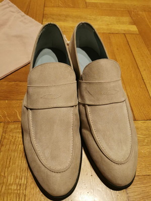 AERA men's shoes like new, beige loafers size 44