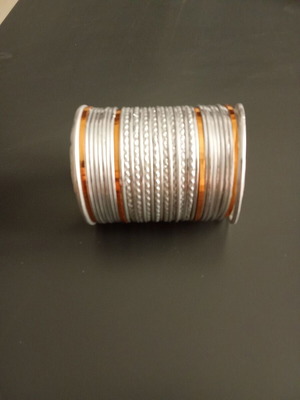 Bracelets like new, silver and gold color