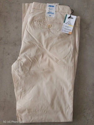 Meyer Chino Pants with Organic Cotton Beige New