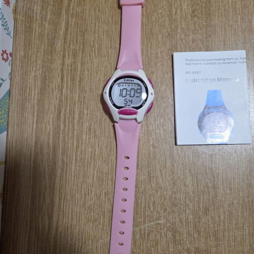 Edillas pink digital kids watch new