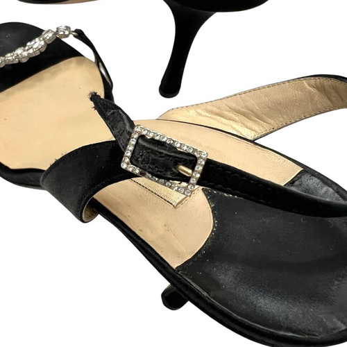 Jimmy Choo diamond satin heels size 40, black
