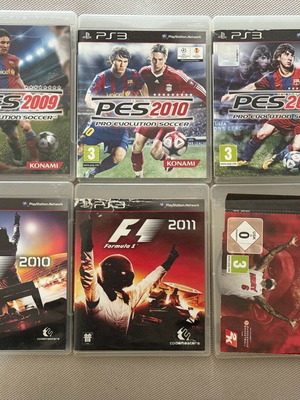 Πακέτο 6 παιχνιδιών PlayStation 3 με PES 2009, PES 2010, PES 2011, F1 2010, F1 2011 και NBA 2K14