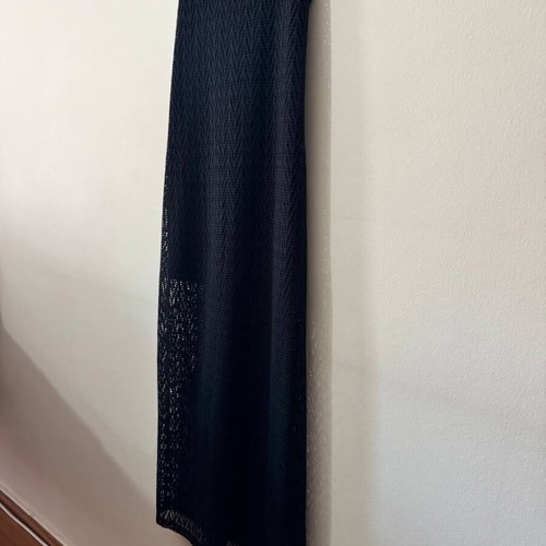 Paranoia black mesh maxi dress with inner mini lining like new