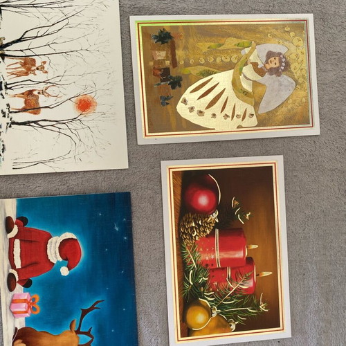 Christmas cards new, set of 5 with envelope