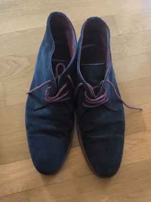 Μποτάκια Personal Shoes σουέτ casual μεταχειρισμένα, νούμερο 43, πετρόλ και μωβ