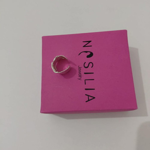 Nasilia Harsh Ring silver 925, new, adjustable size
