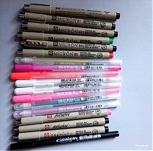 Drawing and pens (Pilot, tomboy,Sakura,etc) 132 τεμαχια συνολικά