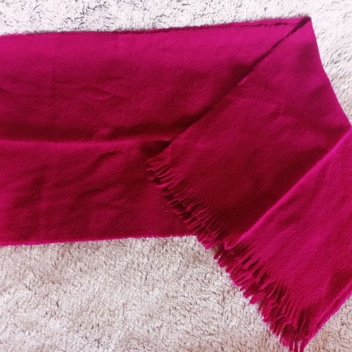 Fuchsia fleece scarf used