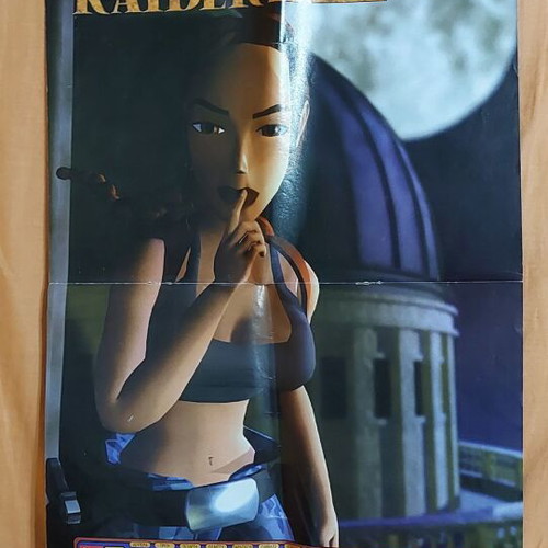 Tomb Raider 3 poster used, collectible, 45x28 cm