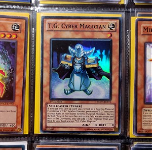Card Ejector Super Rare & T.G. Cyber Magician Super Rare & Miracle Flipper