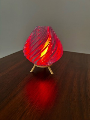 Plastic lamp like new with LED candle