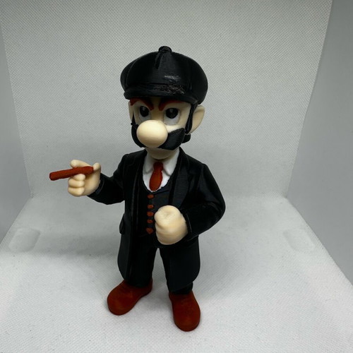 Luigi Peaky Blinders figure like new, 14cm tall