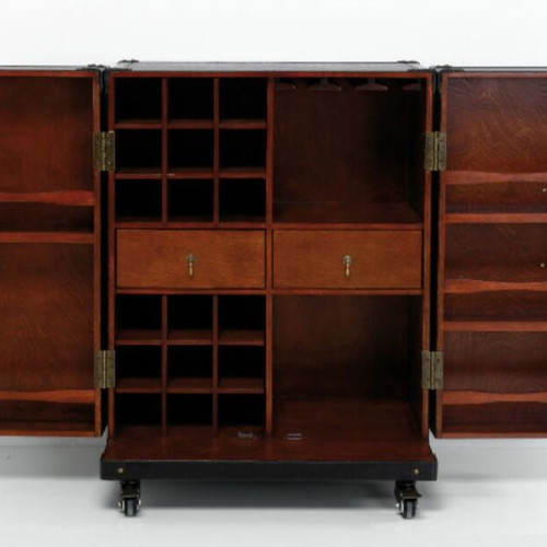 Colonial Trunk bar vintage style with multiple functions