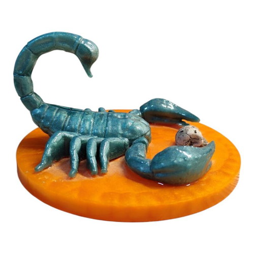 Scorpio sculpture made of resin glass new