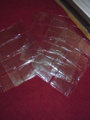 A4 hard card sleeves 5 pieces like new