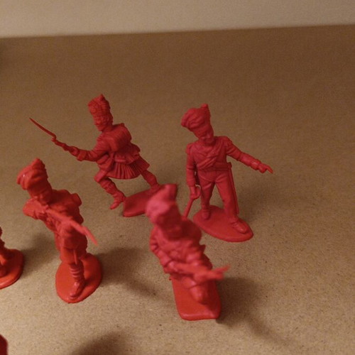 British Soldier Figures used, 9 pcs, Highlanders 1:32 scale