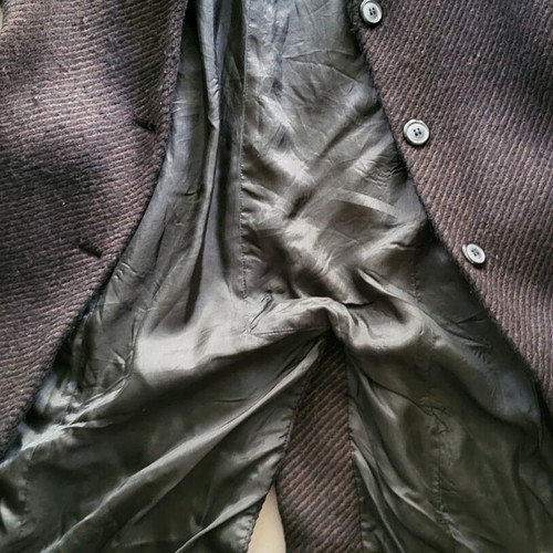 Woolen vintage coat like new, Miss Simbolo, black and brown