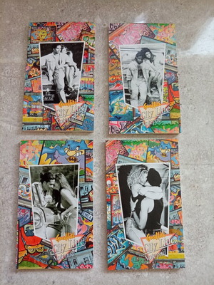 Vintage Graffiti City Line Notepad set of 4 by Geepap Oy