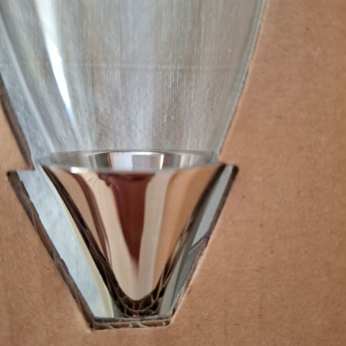 Champagne glasses new, pair with elegant neck design