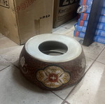 Satsuma vase new with tags, height 850 cm with base and lid