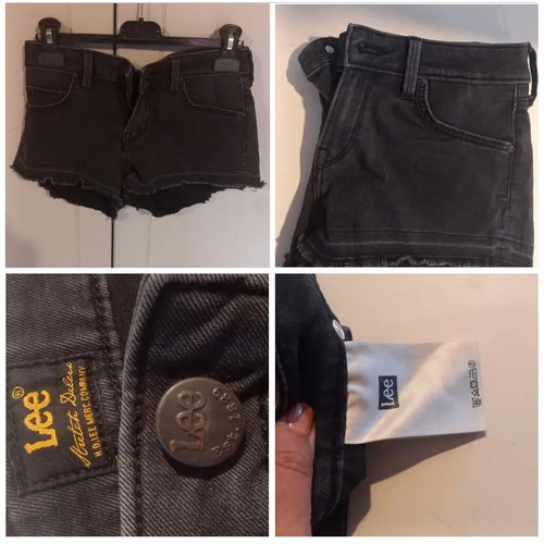 Lee women's shorts like new, black denim, size XS