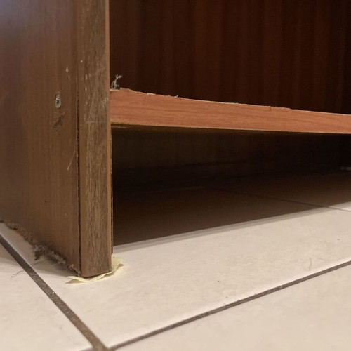 Wooden bookcases set of 3 used with glass and wooden doors